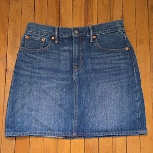 Levi's Classic Blue Denim Mini Skirt